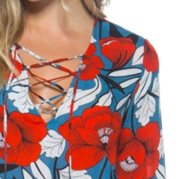 FLORAL TUNIC TOP - Picture 4 of 4